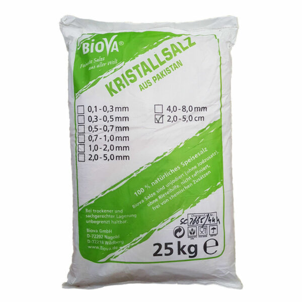 BIOVA Kristallsalz Brocken 25kg