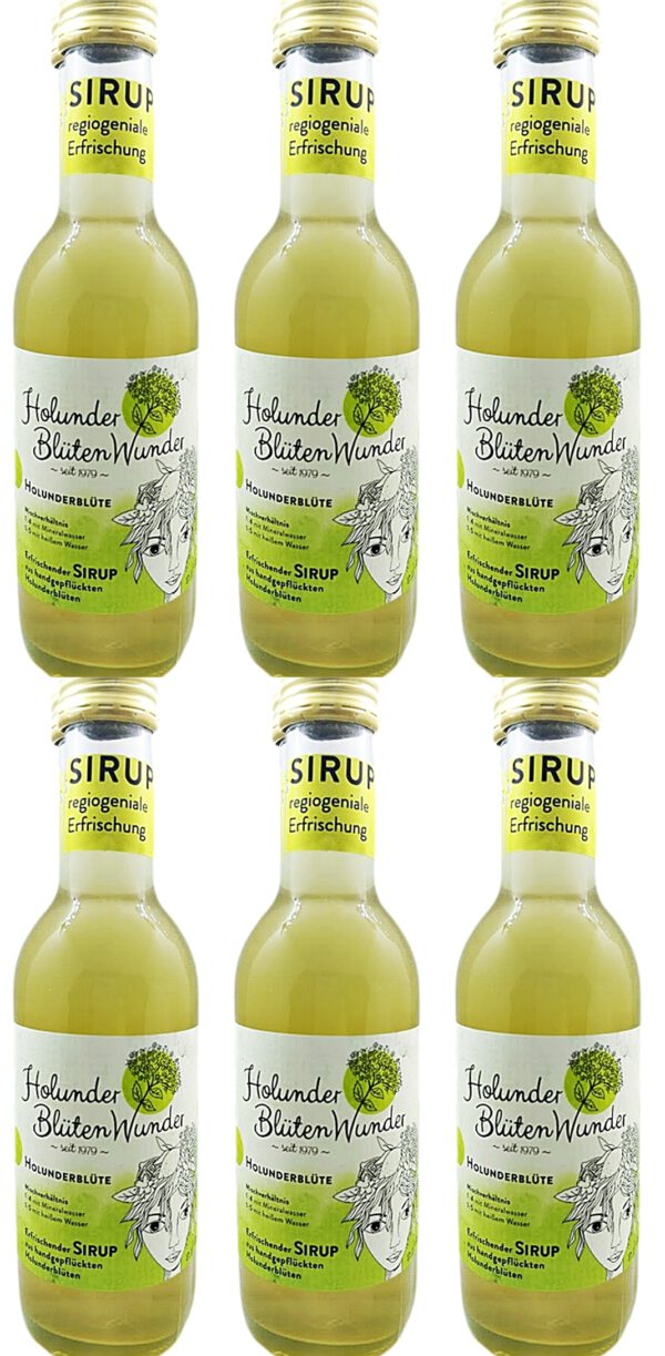 Holunderblütensirup Holunderwunder 6-pack