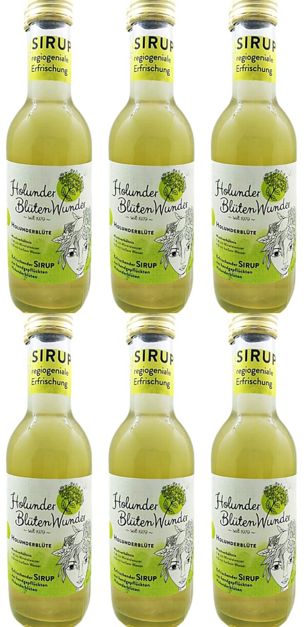 Holunderblütensirup Holunderwunder 6-pack